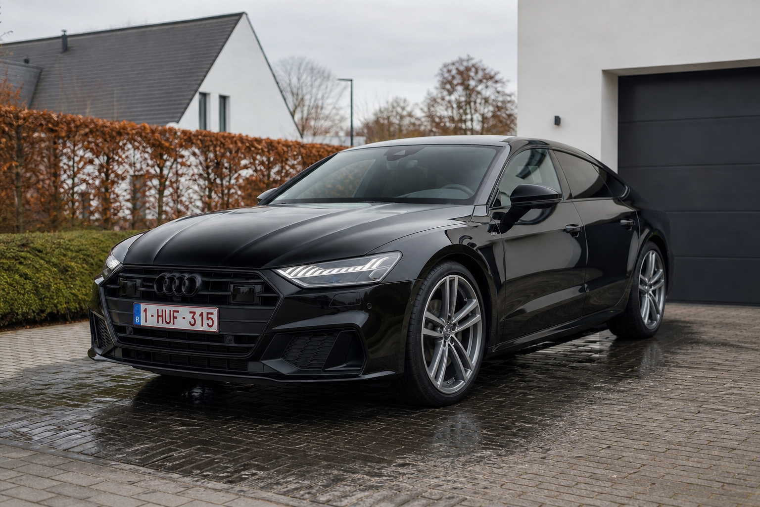 FRESHR auto detailing resultaat op een zwarte Audi A7